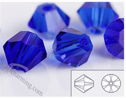 Bicone Crystal Beads-AAA Grade 6mm 001